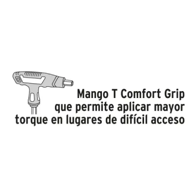Juego De 8 Llaves Bristol Mango En T Punta Bola Pulgadas Truper