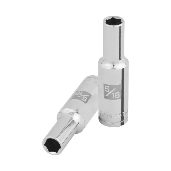 Copa Estándar Larga 5/16" De 6 Puntas, Cuadrante De 3/8" Truper (D-3810-HL - 100990)