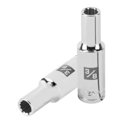 Copa Estándar Larga 3/8" De 12 Puntas, Cuadrante De 1/2" Truper