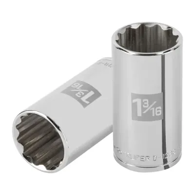 Copa Estándar Larga 1.31/6" De 12 Puntas, Cuadrante De 1/2" Truper