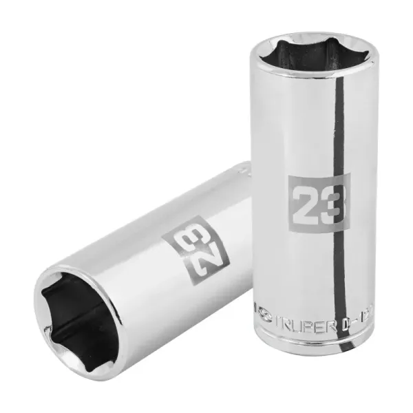 Copa Estándar Larga 23 Mm De 6 Puntas, Cuadrante De 1/2" Truper (D-1223-ML - 101011)