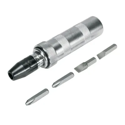 Destornillador De Impacto Con 4 Puntas Y Estuche Industrial Truper