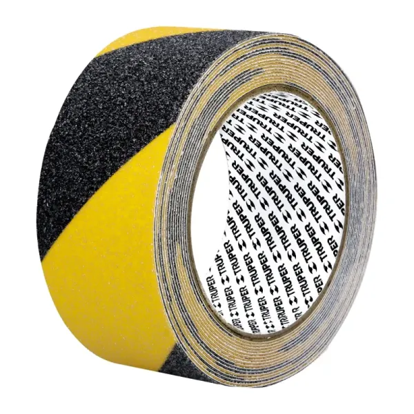 Cinta Antideslizante Bicolor De 5 M X 50 Mm Con Adhesivo Truper (CIA-25P - 101448)