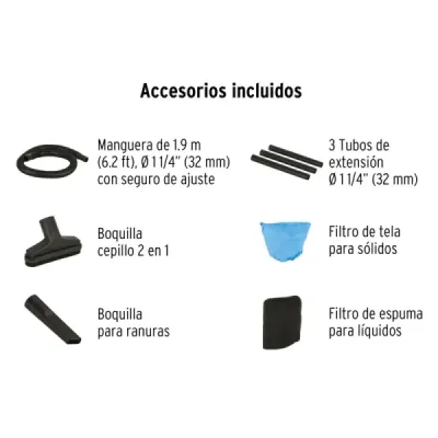 Aspiradora Sopladora 2200 W 15 L Truper Sólidos Y Líquidos