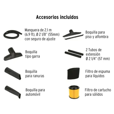 Aspiradora Sopladora 3700 W 60 L Truper Sólidos Y Líquidos