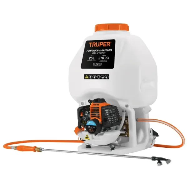 Fumigador A Gasolina De Mochila, 25 Litros, Motor 2 Tiempos Truper (FUG-252 - 101568)