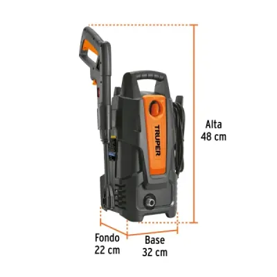 Hidrolavadora Eléctrica 1500 Psi 1400 W Truper Con Jabonera