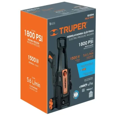 Hidrolavadora Eléctrica 1800 Psi 1500 W Truper Con Jabonera