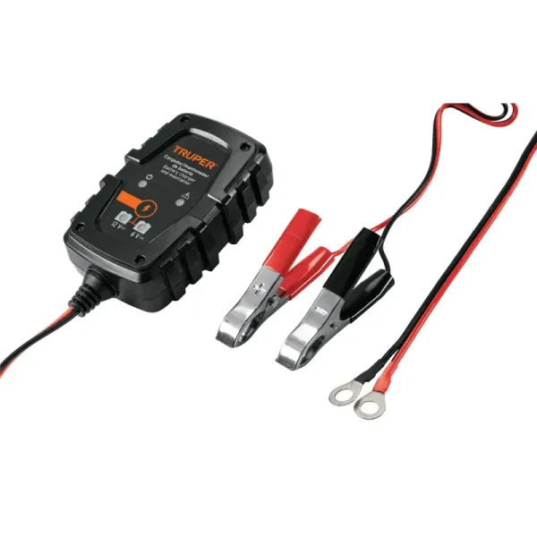 Mini Cargador De Baterías De 6 V Y 12 V, Directa A Eléctrica Truper (CARBA-1 - 101610)