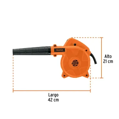 Sopladora Aspiradora Eléctrica 650 W Truper 160-340 Km/h