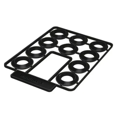 10 Empaques De Pvc Antifugas Y Goteo Para Roscas De 3/4" Truper