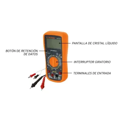 Multímetro Digital Para Diodo, Continuidad Y Transistor Truper