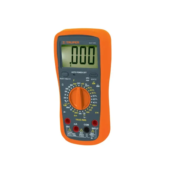 Multímetro Digital Profesional Para Mantenimiento Automotriz Truper (MUT-105 - 10403)