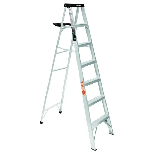 Escalera De 7 Escalones - 6 Peldaños Con Bandeja, Tipo 3 Truper (EST-36 - 10437)