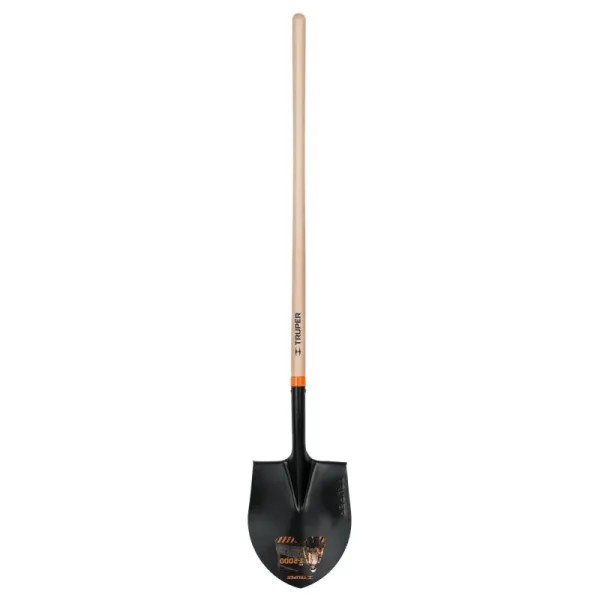 Pala Redonda Tradicional 146 Cm X 27 Cm Truper Mango Madera (PCO-4L - 10605)
