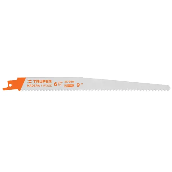 2 Seguetas Para Sierra Sable 9", 6 Dpp Para Uso En Madera Truper (SE-96M - 10788)