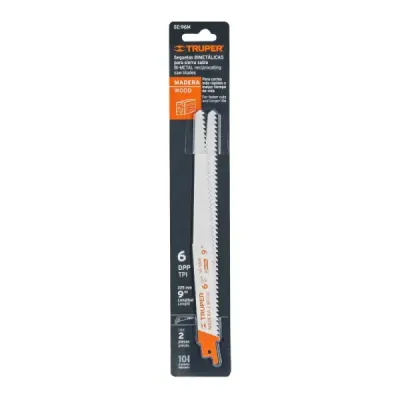 2 Seguetas Para Sierra Sable 9", 6 Dpp Para Uso En Madera Truper