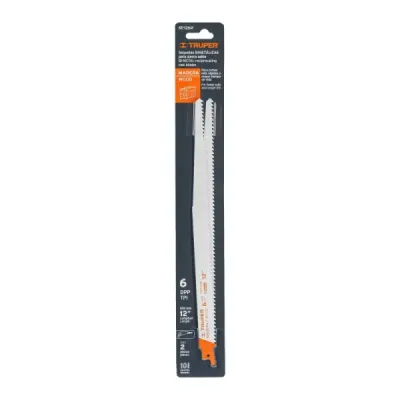 2 Seguetas Para Sierra Sable 12", 6 Dpp Para Uso En Madera Truper
