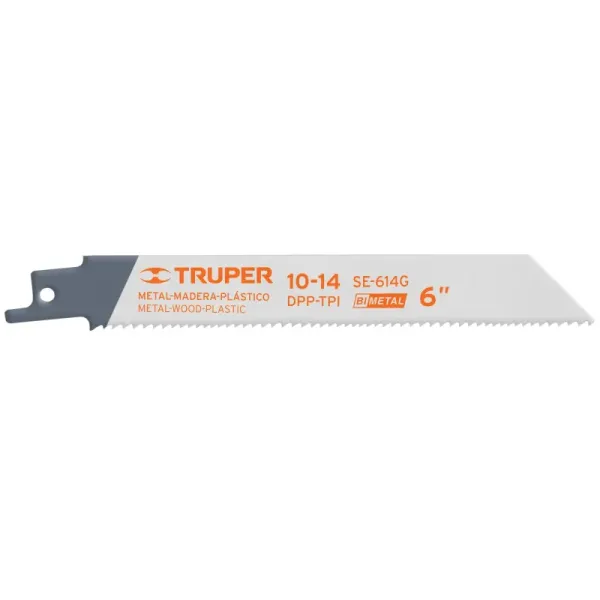 2 Seguetas Para Sierra Sable 6", 10-14 Dpp De Uso General Truper (SE-614G - 10790)