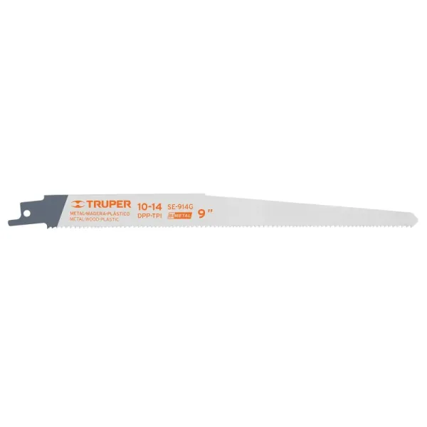 2 Seguetas Para Sierra Sable 9", 10-14 Dpp De Uso General Truper (SE-914G - 10791)