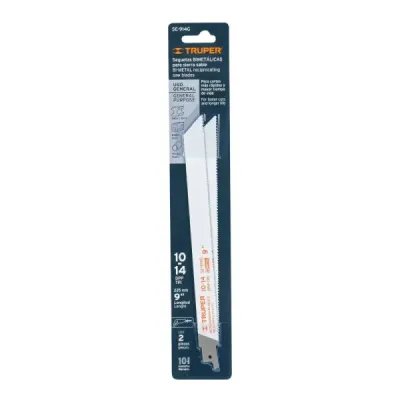 2 Seguetas Para Sierra Sable 9", 10-14 Dpp De Uso General Truper