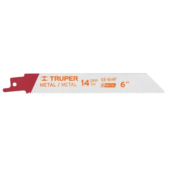 2 Seguetas Para Sierra Sable 6", 14 Dpp Para Uso En Metales Truper (SE-614F - 10795)