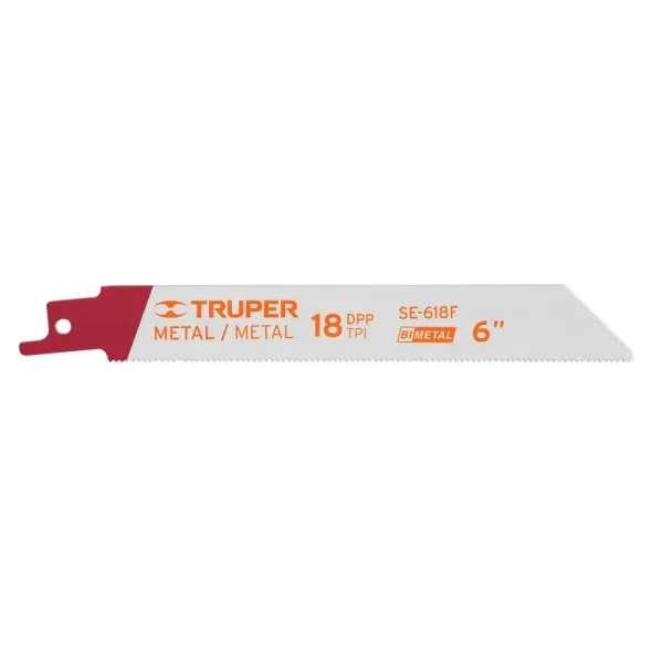 2 Seguetas Para Sierra Sable 6", 18 Dpp Para Uso En Metales Truper (SE-618F - 10796)