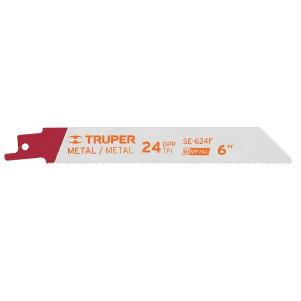 2 Seguetas Para Sierra Sable 6", 24 Dpp Para Uso En Metales Truper (SE-624F - 10797)