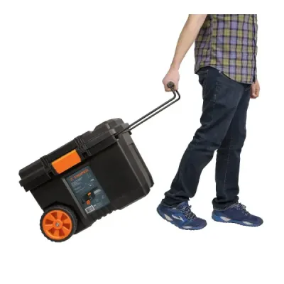 Caja De Herramientas De 57 Litros Con Ruedas, Soporta 40 Kg Truper