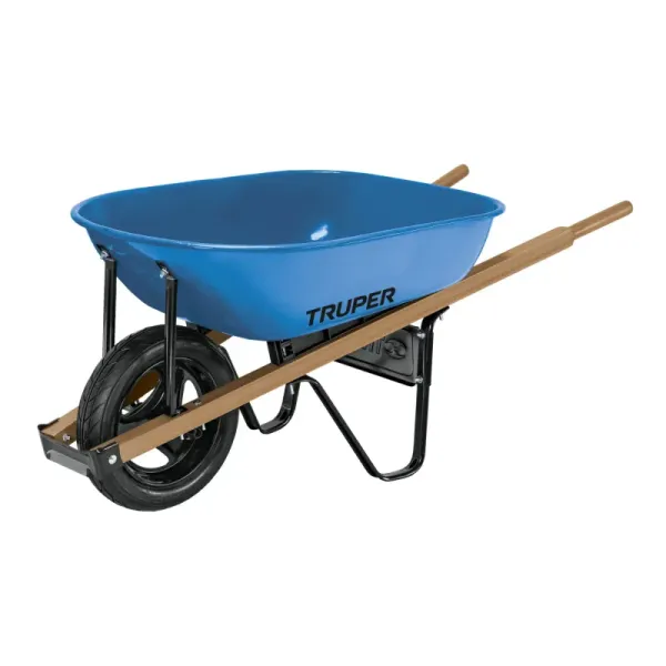 Carretilla Metálica De 80 Litros, Rueda Antipinchazo Maciza Truper (CAT-50WFF - 10908)