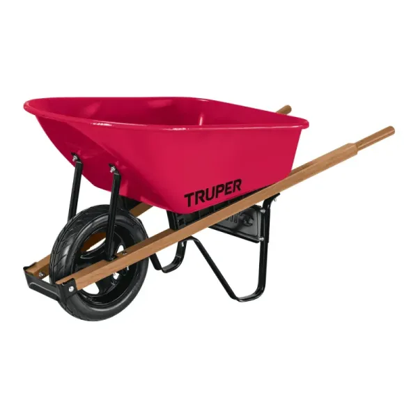 Carretilla Metálica De 100 Litros, Rueda Antipinchazo Maciza Truper (T-6FF - 10910)