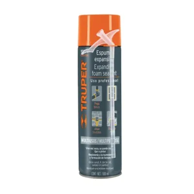 Espuma Expansiva Multiusos 500 Ml Para Aislar, Sellar, Pegar Truper