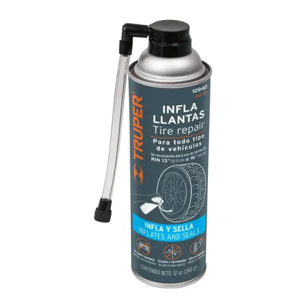 Sellador E Inflador Para Llantas Rin 13" A 16" Truper (INF-12 - 10940)