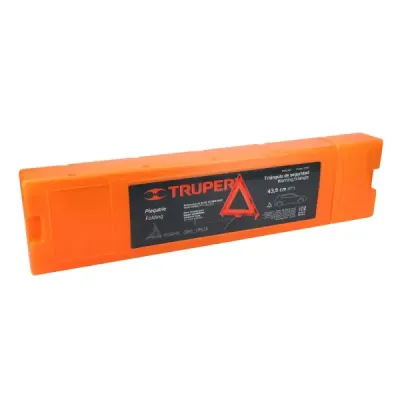 Triangulo Reflectivo De Seguridad 44 Cm Plegable Con Estuche Truper