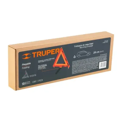 Triangulo Reflectivo De Seguridad 29 Cm Plegable En Abs Truper