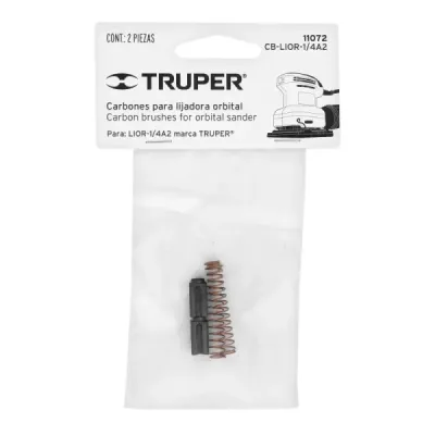 2 Carbones De Repuesto Para Lijadora Truper Lior-1/4a2