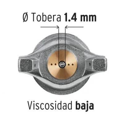 Pistola Para Pintar De Gravedad Lvmp 400 Ml, Boquilla 1.4 Mm Truper