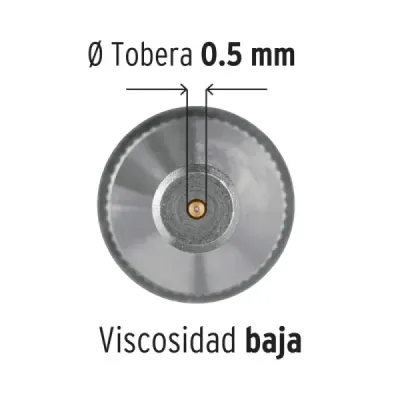 Pistola Para Pintar De Gravedad Lvmp 130 Ml, Boquilla 0.5 Mm Truper