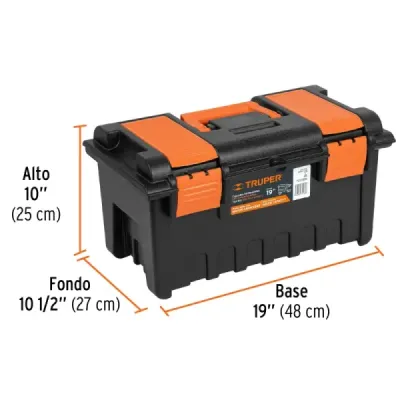 Caja De Herramientas De 27 Cm Con Charola Y Compartimientos Truper