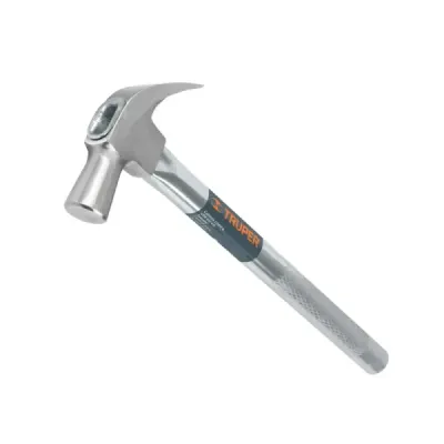 Martillo Tubular Pulido De 20 Oz, Uña Curva, Antiderrapante Truper