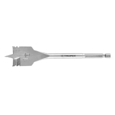 Broca Espada Para Madera De 1.1/8", Zanco Hexagonal 1/4" Truper