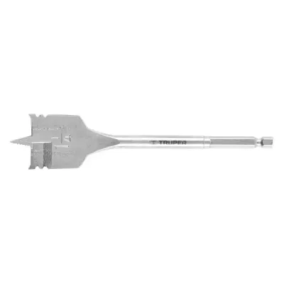 Broca Espada Para Madera De 1.1/4", Zanco Hexagonal 1/4" Truper