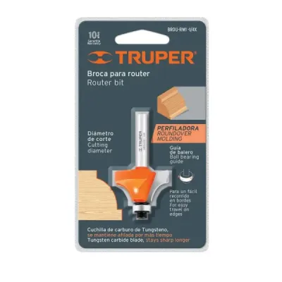 Fresa Redondeadora De Moldura Con Balinera, Diámetro 1.1/2" Truper
