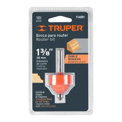 Fresa Doble Romana Balinera, Diámetro 1.3/8", Corte 22.2 Mm Truper