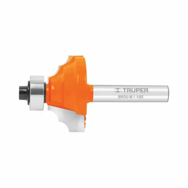 Fresa Moldura Clásica Con Balinera, Diámetro 1.1/8" Truper (BROU-M1-1/8X - 11486)