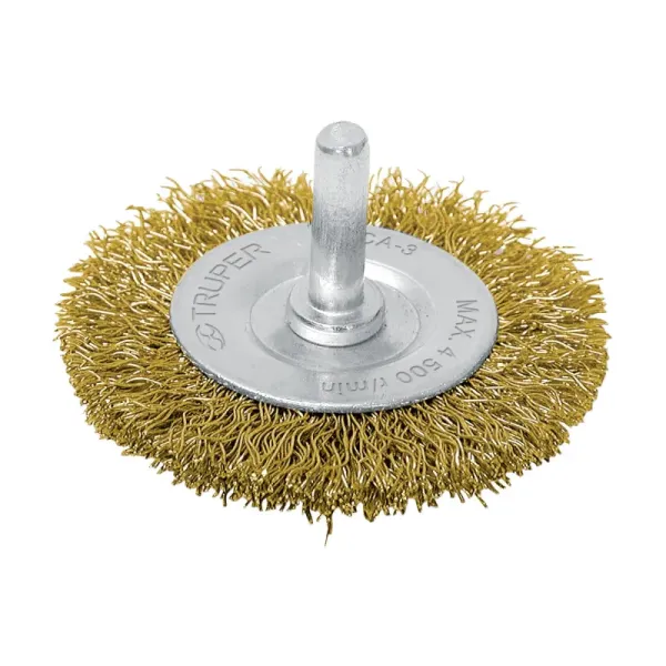 Grata Circular De Alambre Grueso De 3", Zanco De 1/4" Truper (CA-3 - 11570)