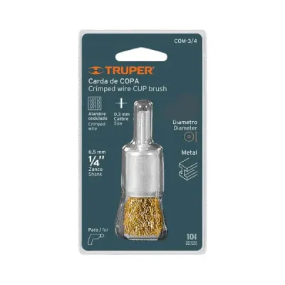 Grata Copa De Alambre Grueso De 1", Zanco De 1/4" Truper