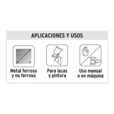 Lija De Agua Grano 240 23 Cm X 28 Cm De Carburo De Silicio Truper
