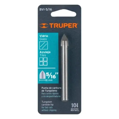 Broca Para Vidrio Y Baldosa De 5/16", Largo 3" Truper