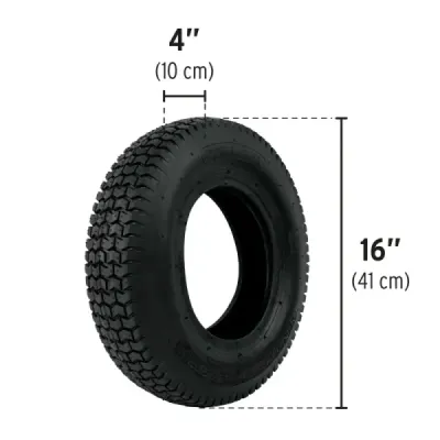Llanta Para Carretilla Neumática Reforzada De 16" X 4" Truper